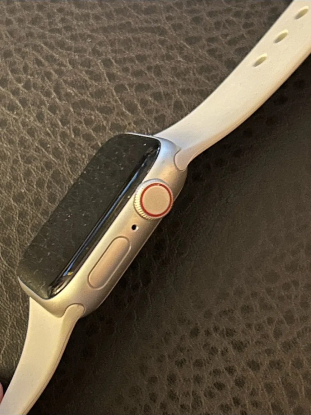 Apple White Smartwatch with White Sport Band